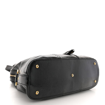Saint Laurent Textured Patent Calfskin Large Muse Black 4 of 15