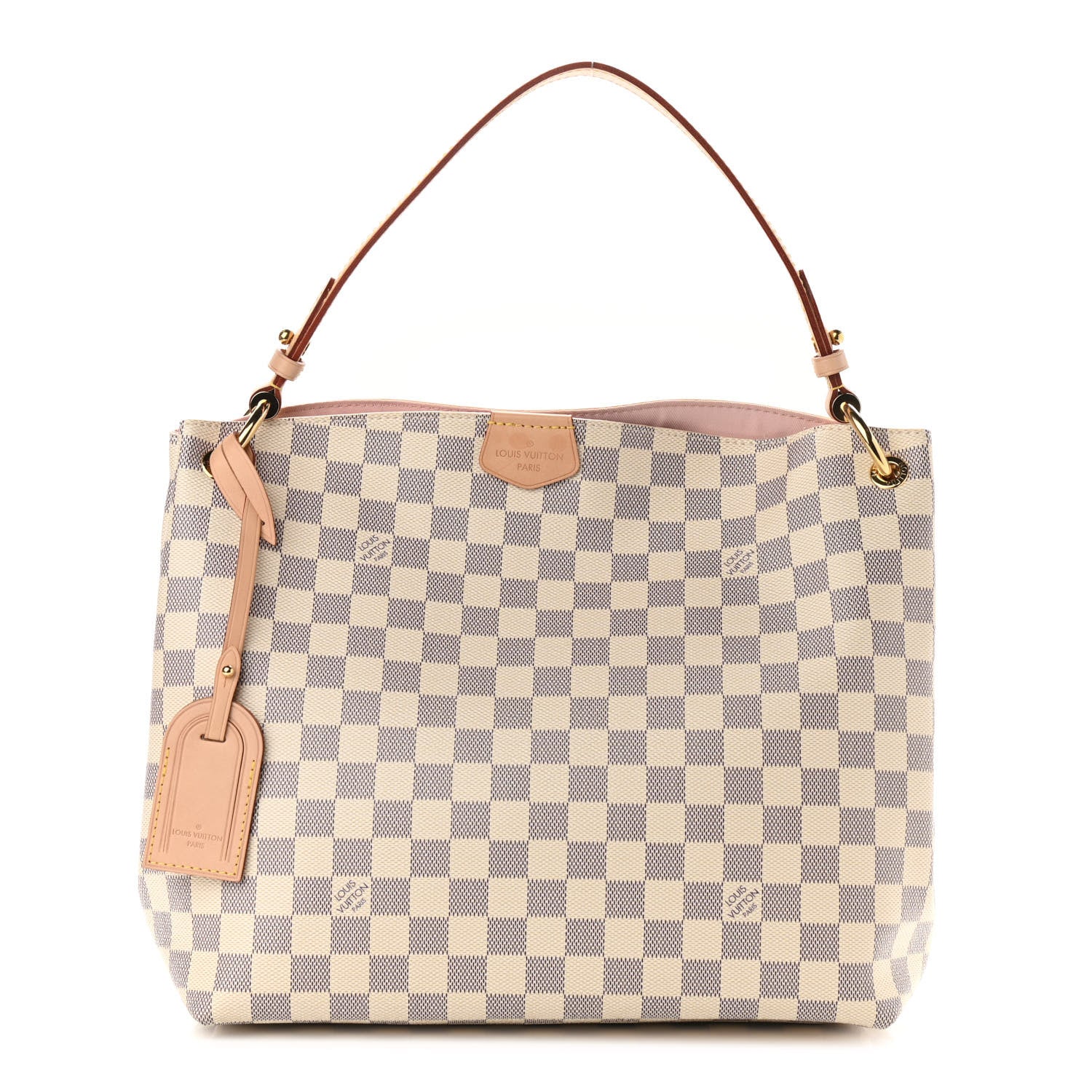 Louis Vuitton Damier Azur Graceful PM Rose Ballerine 1 of 11
