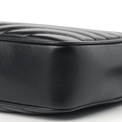 Saint Laurent Calfskin Matelasse Monogram Lou Camera Bag Black 9 of 12