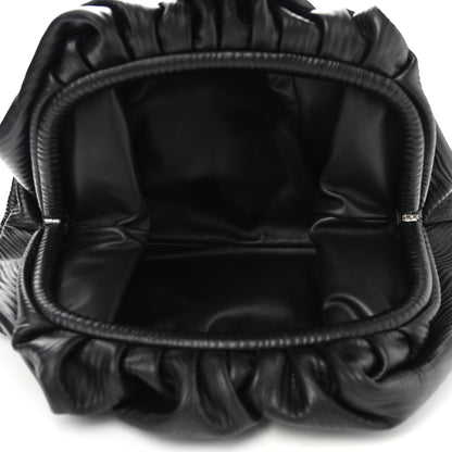 Bottega Veneta Bark Calfskin Embossed The Pouch Oversized Clutch Black 5 of 8