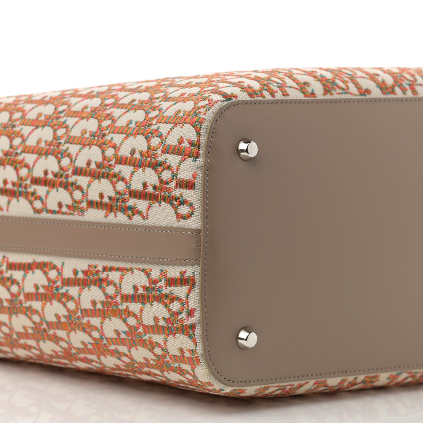 Oblique Embroidered Miami Tote Multicolor