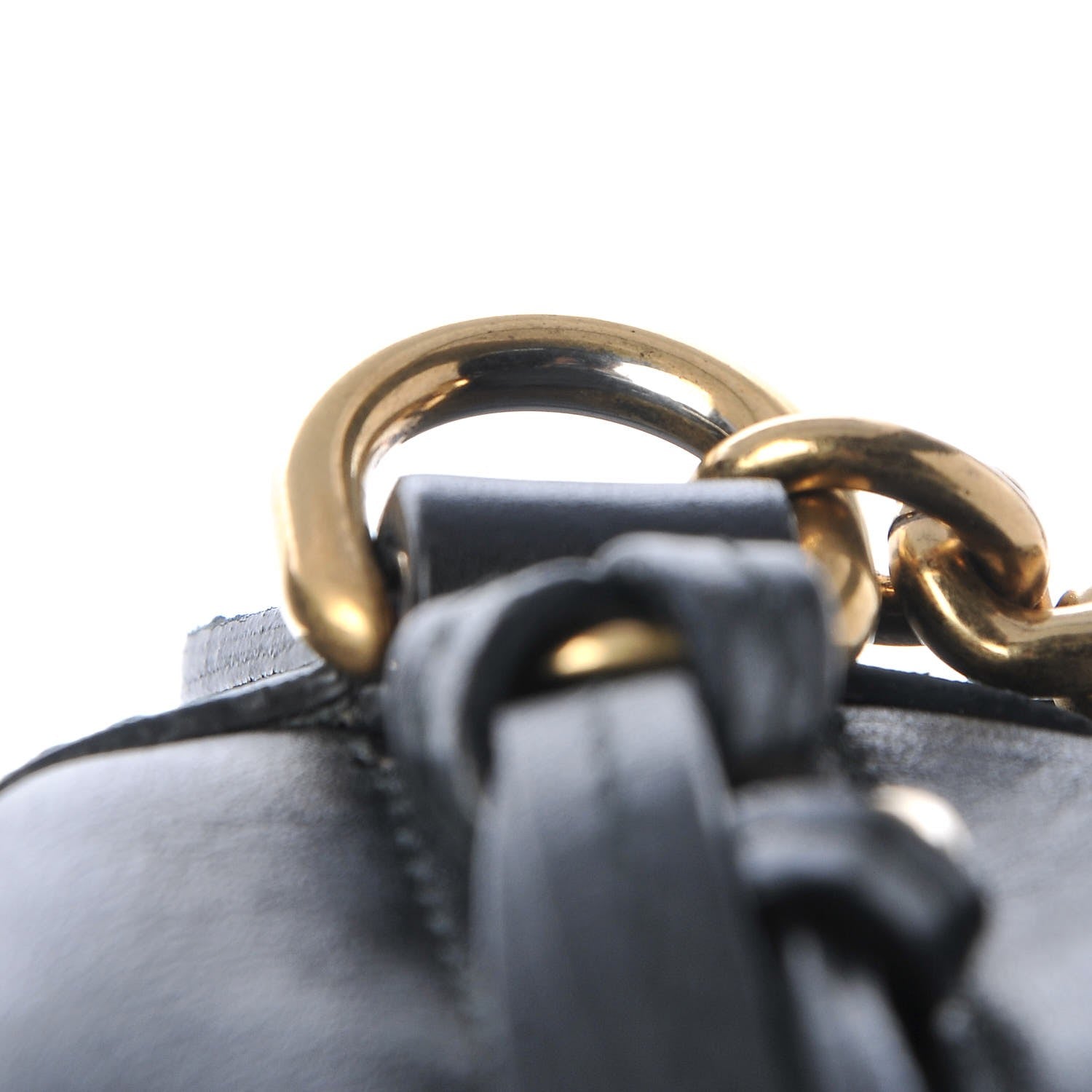Gucci Calfskin Matelasse Medium GG Marmont Chain Shoulder Bag Black 8 of 8