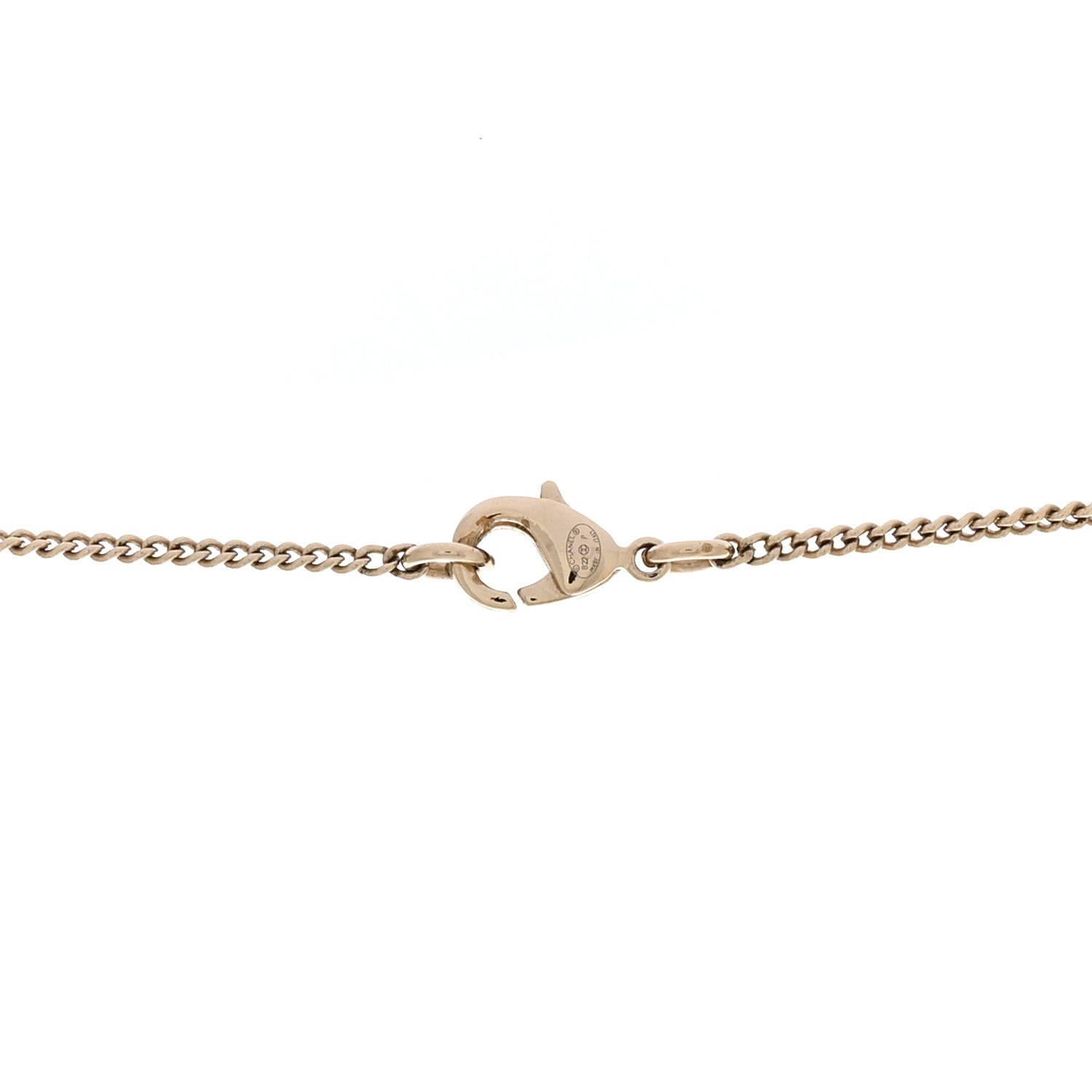 Chanel Lambskin CC Chain Necklace Gold Black 5 of 6