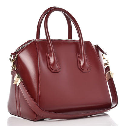 Givenchy Shiny Lord Calfskin Small Antigona Burgundy 3 of 12