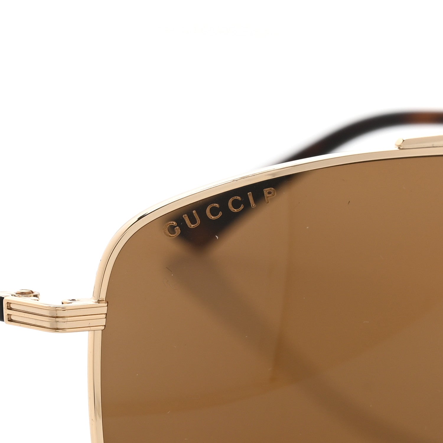 Gucci Aviator Sunglasses GG0836SK Gold 7 of 10