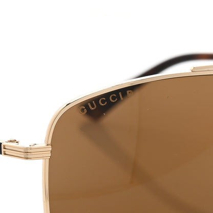 Gucci Aviator Sunglasses GG0836SK Gold 7 of 10