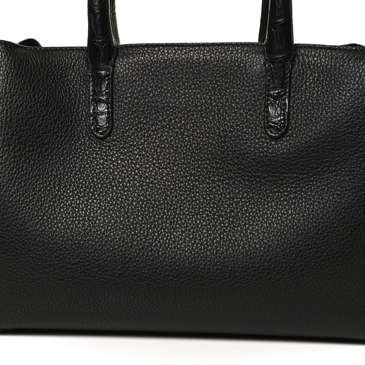 Nancy Gonzalez Calfskin Crocodile Cristie Satchel Black 9 of 12