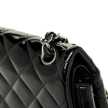Chanel Patent Quilted Jumbo Double Flap Black 8 of 22
