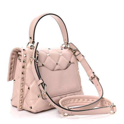 Valentino Garavani Nappa Medium Candystud Top Handle Bag Poudre 3 of 9