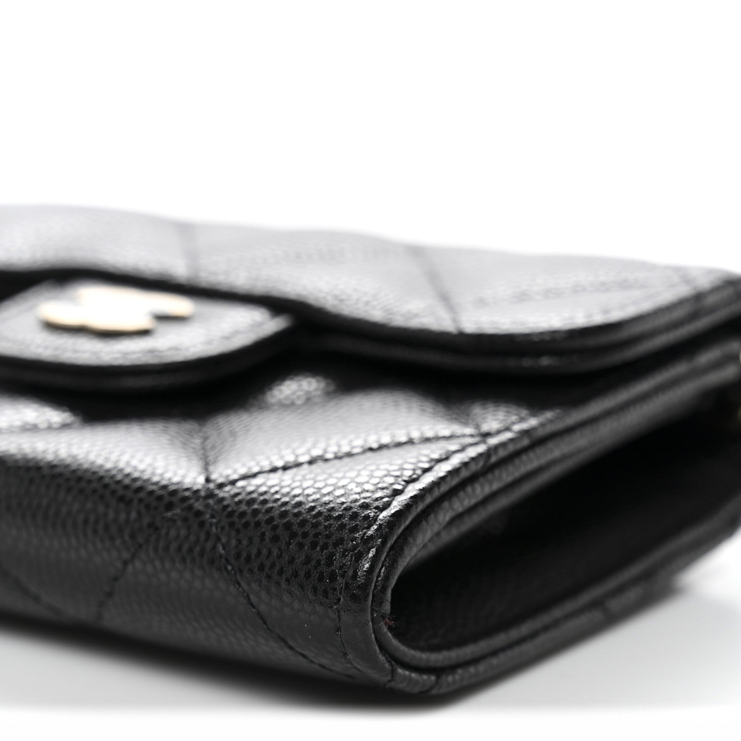 Chanel Caviar Quilted Flap Card Holder On Chain Black 11 of 11