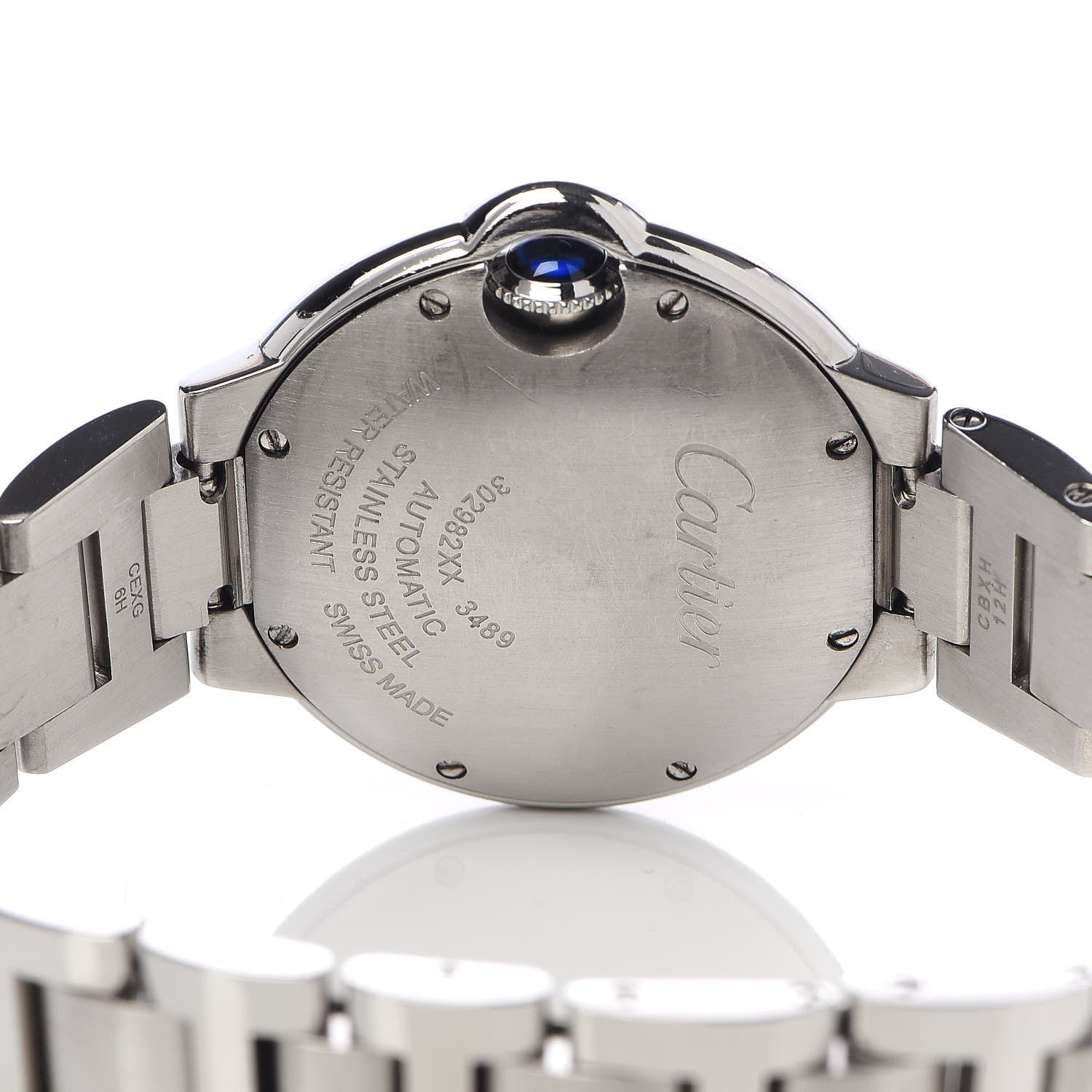 Cartier Stainless Steel 33mm Ballon Bleu De Automatic Watch Pink 5 of 8