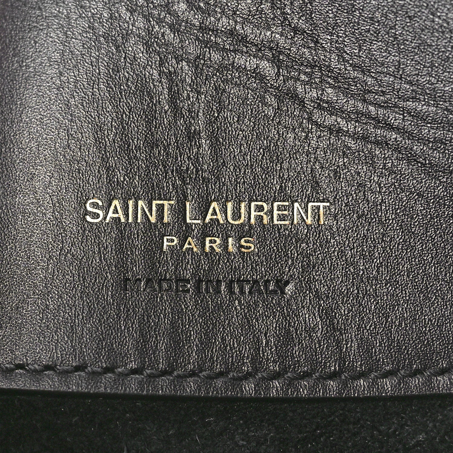 Saint Laurent Shiny Calfskin Le 37 Mini Bucket Bag Black 6 of 9