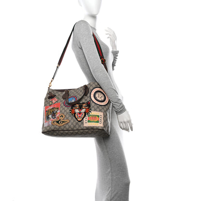 Gucci Soft GG Supreme Monogram Courrier Medium Crossbody Tote Beige New Acero 2 of 11