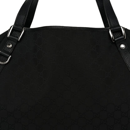 Gucci Nylon Monogram Medium Abbey Shoulder Bag Black 8 of 10