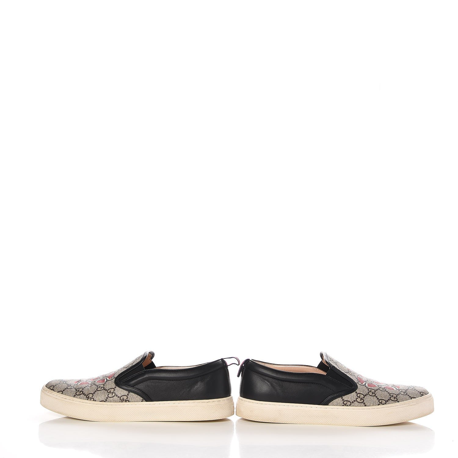 Gucci GG Supreme Monogram Snake Slip On Sneakers Brown 6 of 13