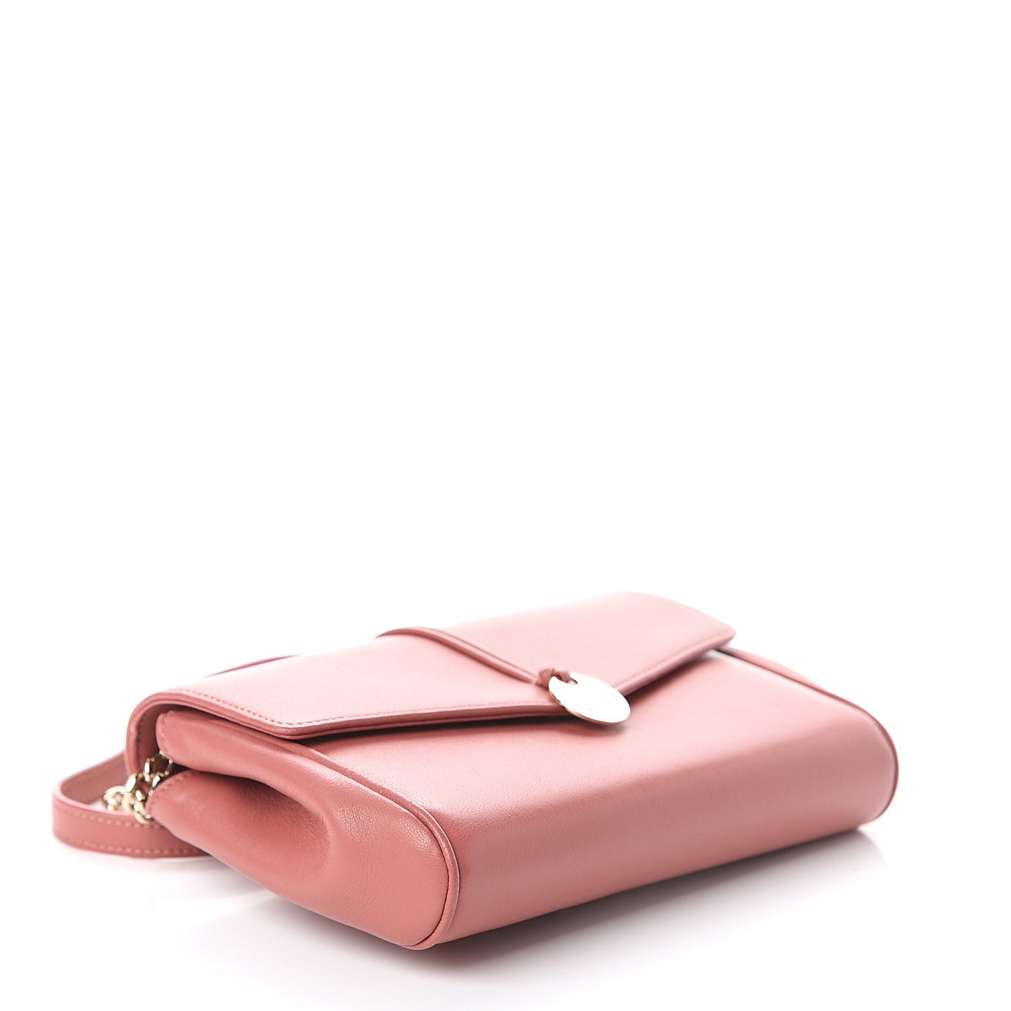 Grainy Calfskin Crossbody Bag Rosewood