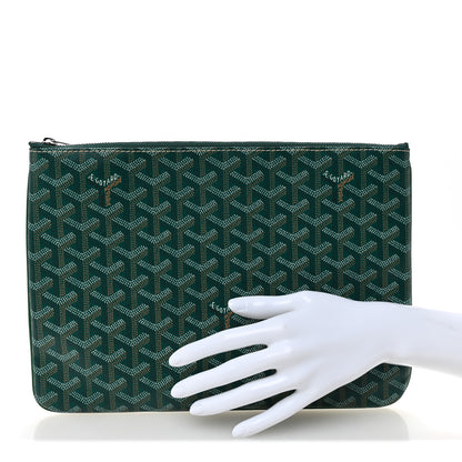 Goyard Goyardine Senat Pochette MM Green 2 of 7