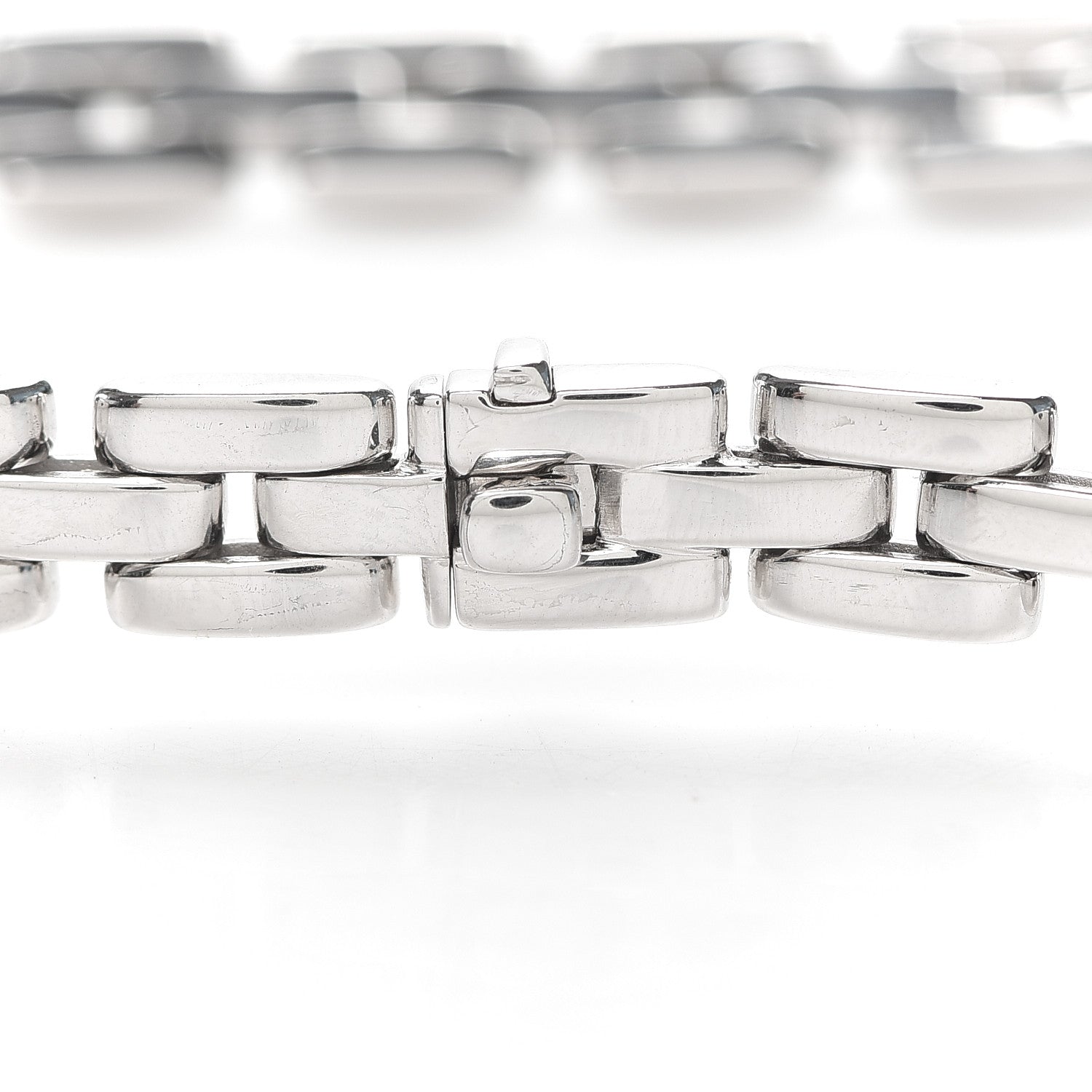 Cartier 18K White Gold Diamond Maillon Panthere Necklace 4 of 6
