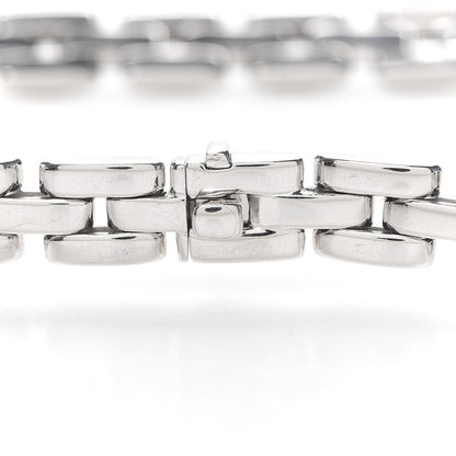 Cartier 18K White Gold Diamond Maillon Panthere Necklace 4 of 6