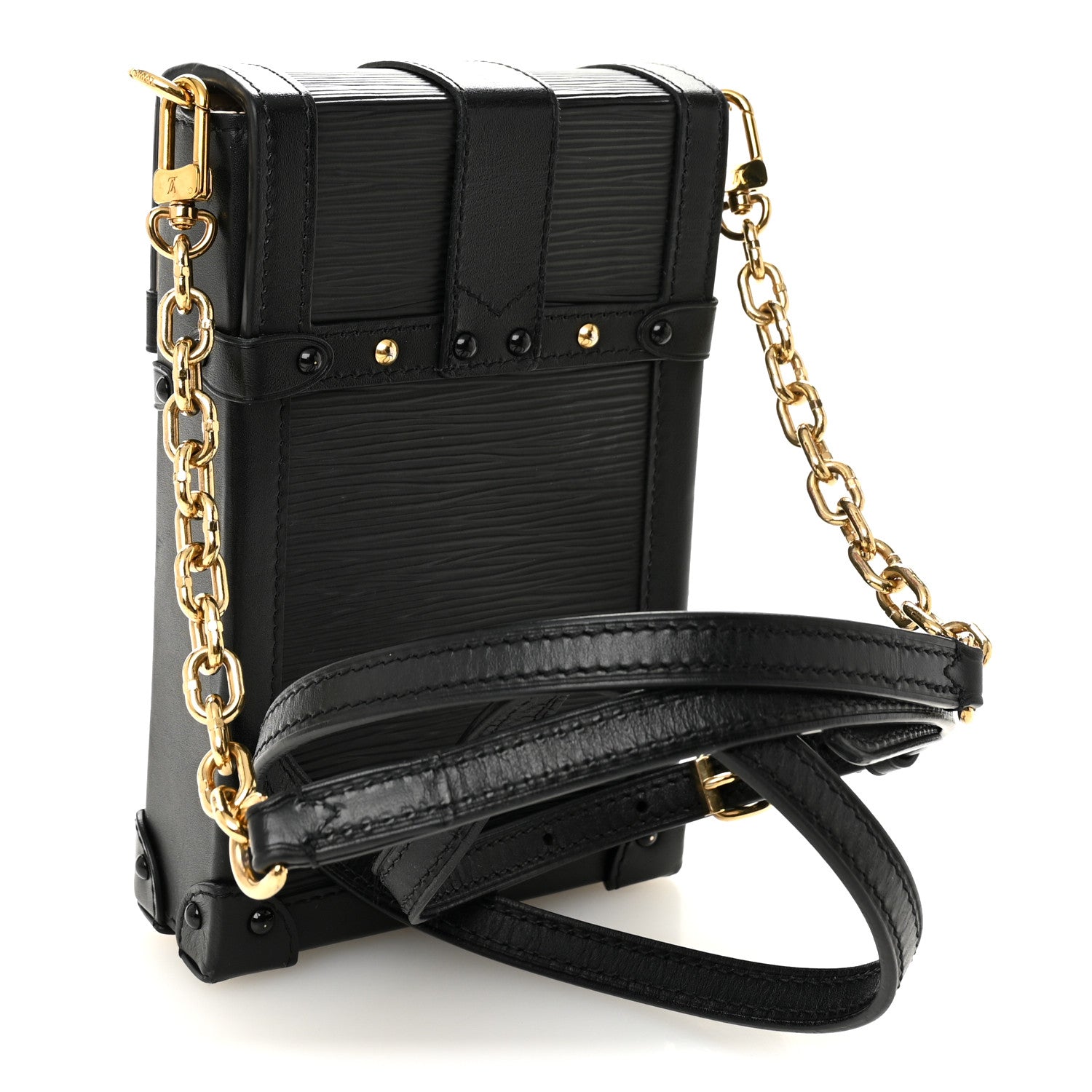 Louis Vuitton Epi Pochette Trunk Verticale Black 2 of 9