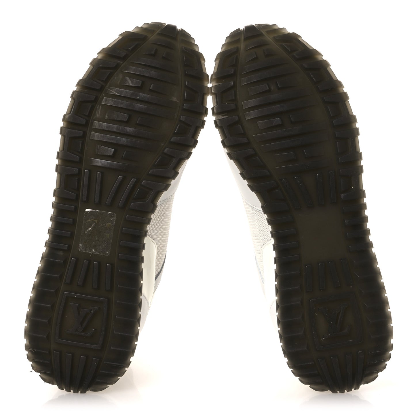 Calfskin Mesh Run Away Sneakers 37.5 White