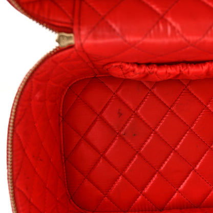 Chanel Caviar Quilted Large Vanity Pouch Red 17 of 19