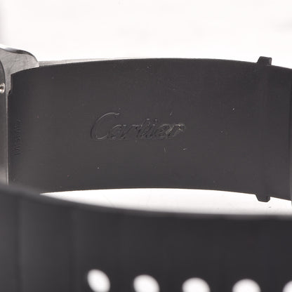 Cartier Stainless Steel Rubber 38mm Santos 100 Automatic Watch 6 of 7