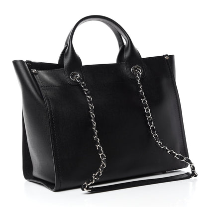Chanel Caviar Small Studded Deauville Tote Black 3 of 11