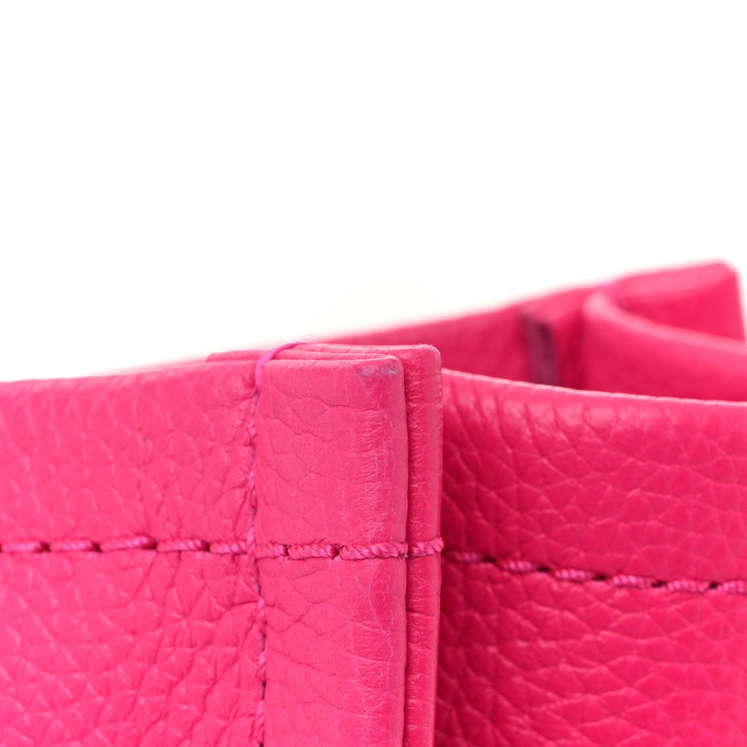 Marc Jacobs Grained Calfskin Large The Tote Bag Hot Pink 12 of 13