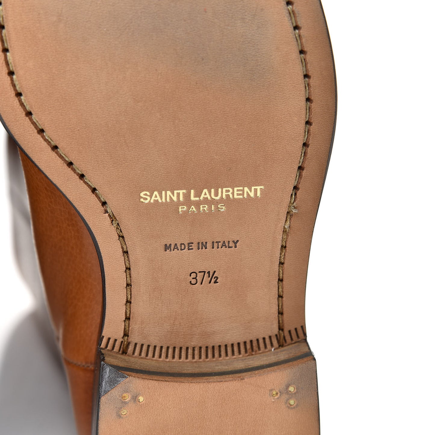 Grained Calfskin Matt 25 Mid Calf Boots 37.5 Cuoio