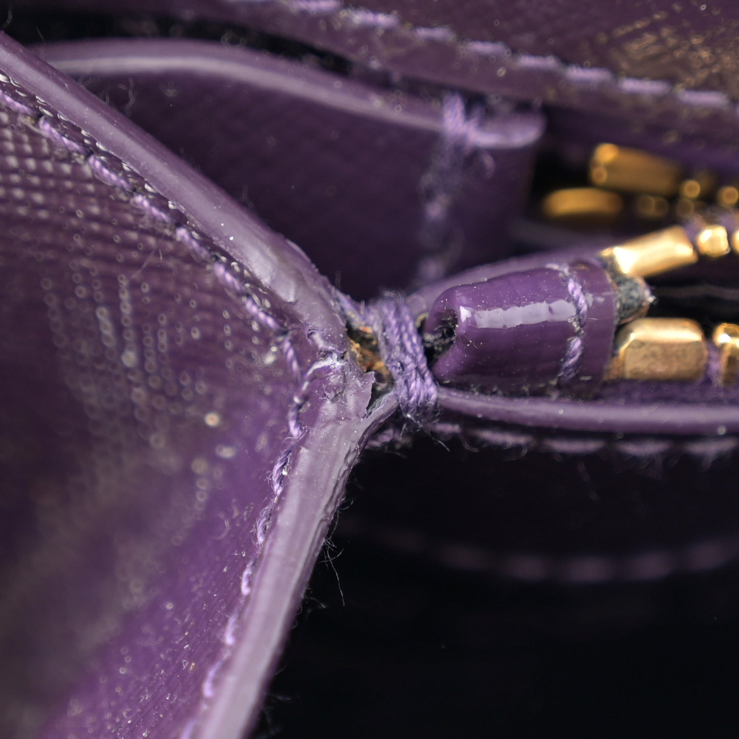 Saffiano Vernice Small Promenade Tote Viola