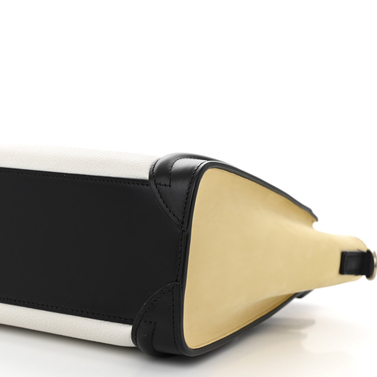 Celine Grained Baby Calfskin Nubuck Nano Tri-Color Luggage White 9 of 10