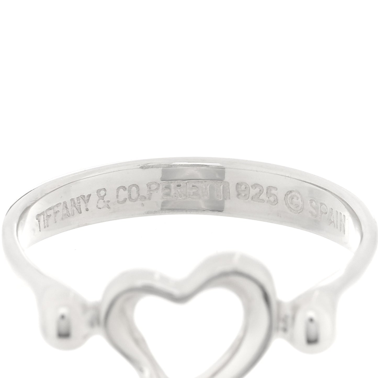 Sterling Silver Elsa Peretti Open Heart Ring 54 6.75