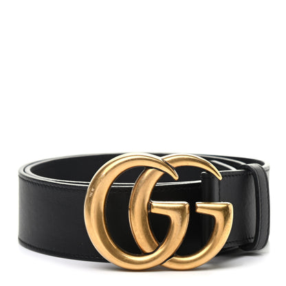 Gucci Calfskin Double G 40mm Belt 80 32 Black 1 of 4
