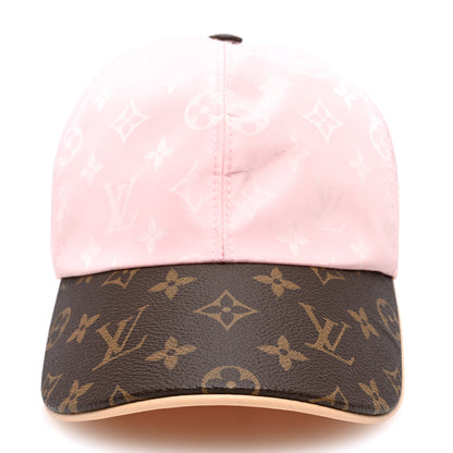 Louis Vuitton Polyester Silk Monogram LV Get Ready Cap L Pink 2 of 7