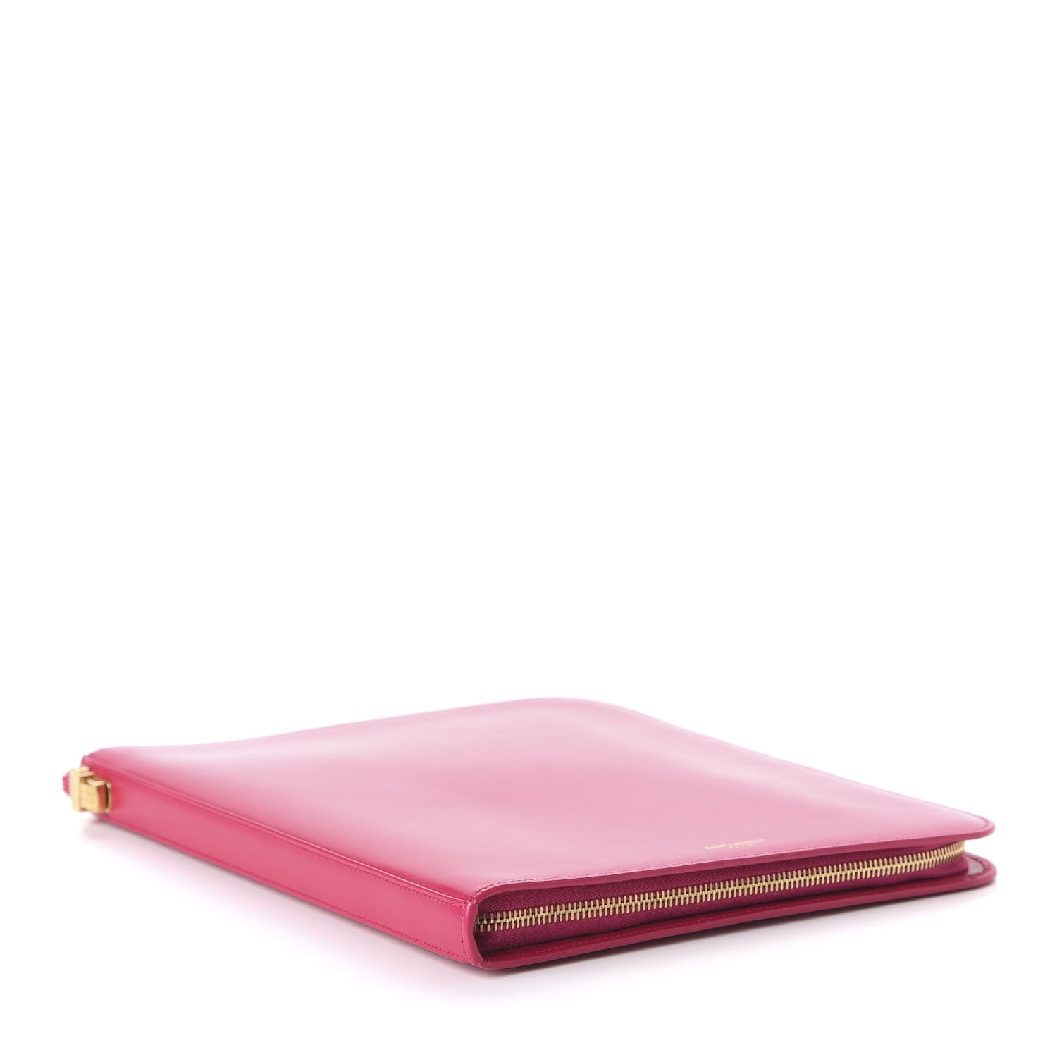 Saint Laurent Smooth Calfskin Tuc iPad Case Pink 4 of 9
