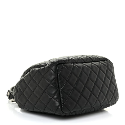 Chanel Lambskin Quilted Mini CC Chain Bucket Bag Black 4 of 16