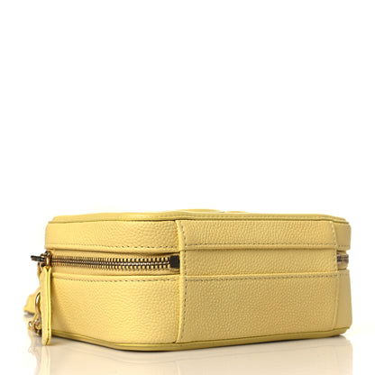 Chanel Caviar Quilted Small CC Filigree Vanity Case Yellow 4 of 10