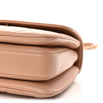 Chanel Lambskin Quilted Small Trendy CC Dual Handle Flap Bag Beige 10 of 11