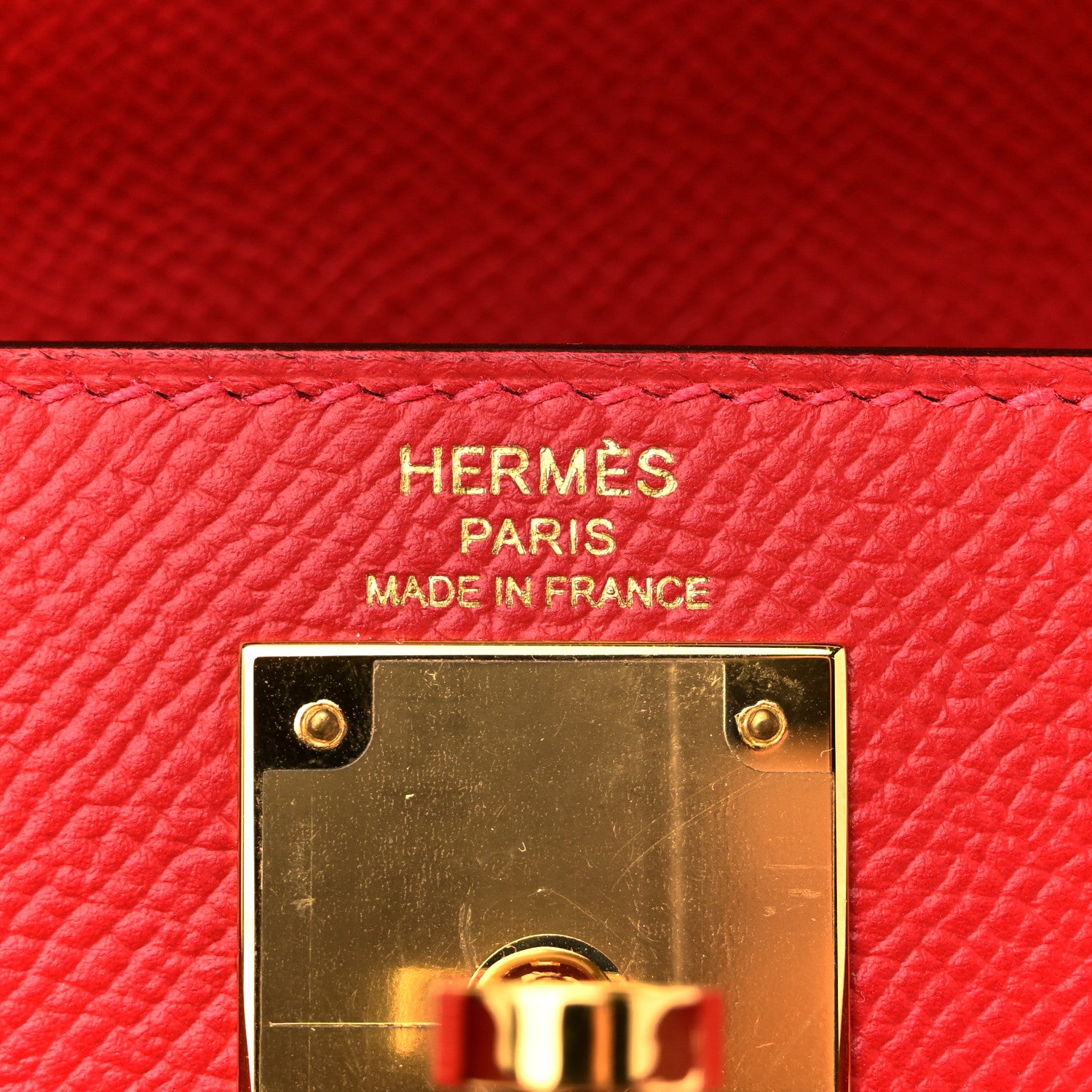 Hermes Epsom Kelly Sellier 28 Rouge Casaque 6 of 15