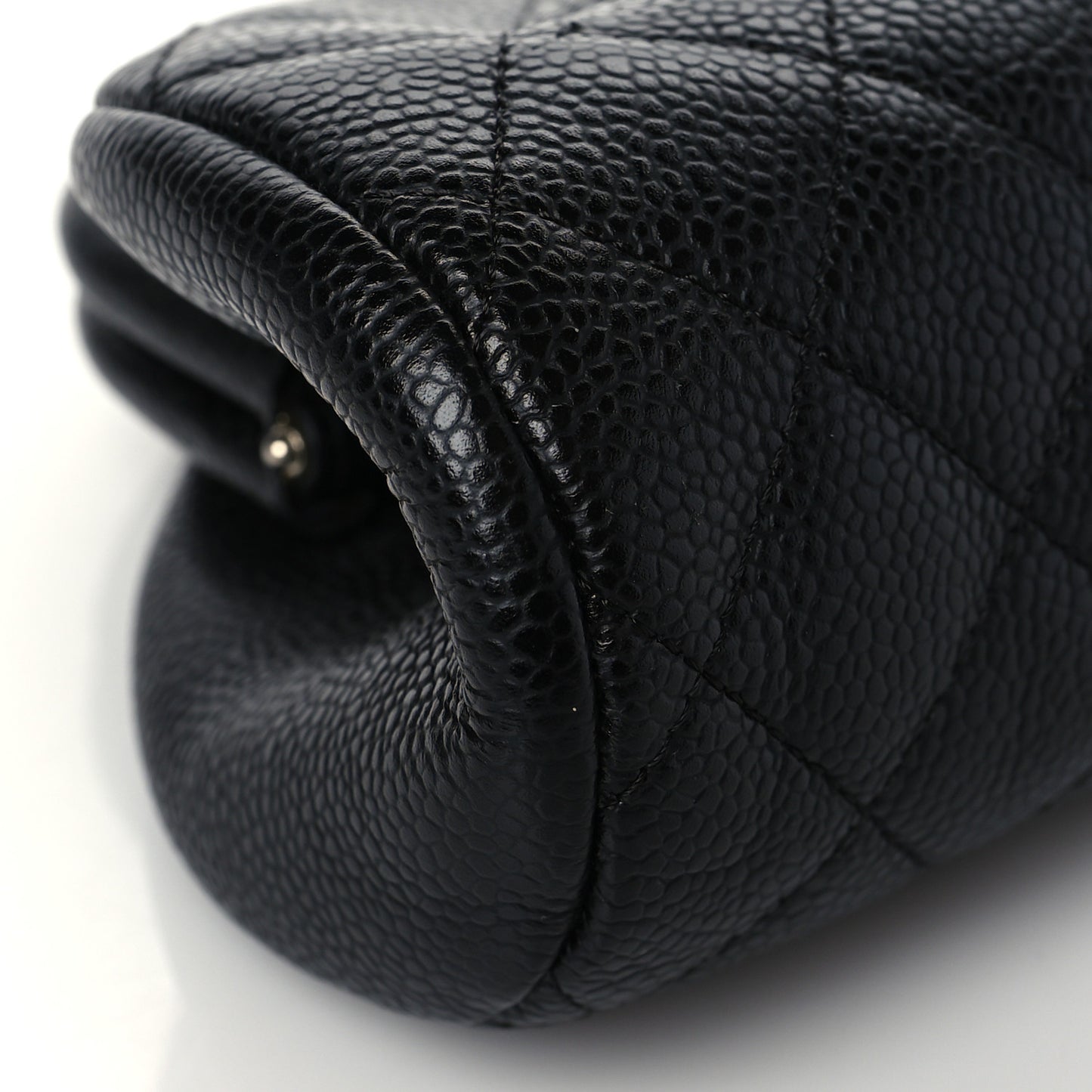 Caviar Quilted Timeless Clutch Black