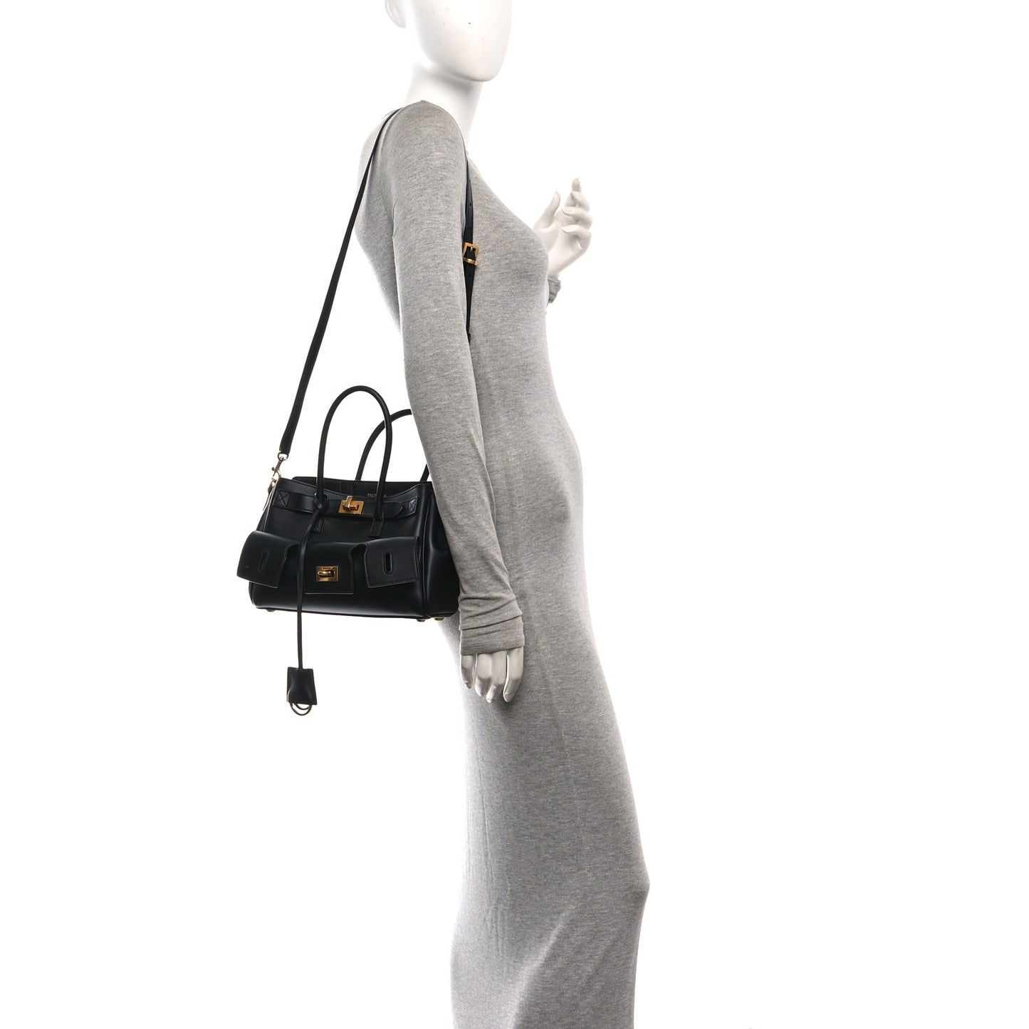 Smooth Calfskin Mini Bel Air Carry All Bag Black