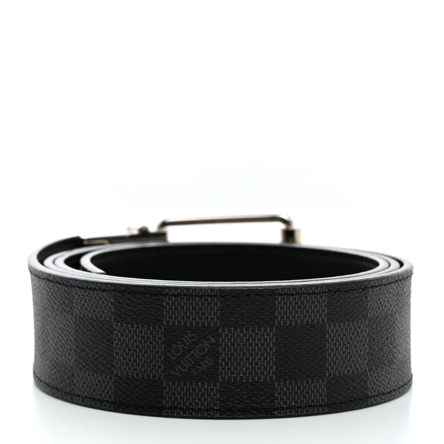 Damier Graphite Calfskin Belt 110 44 Black
