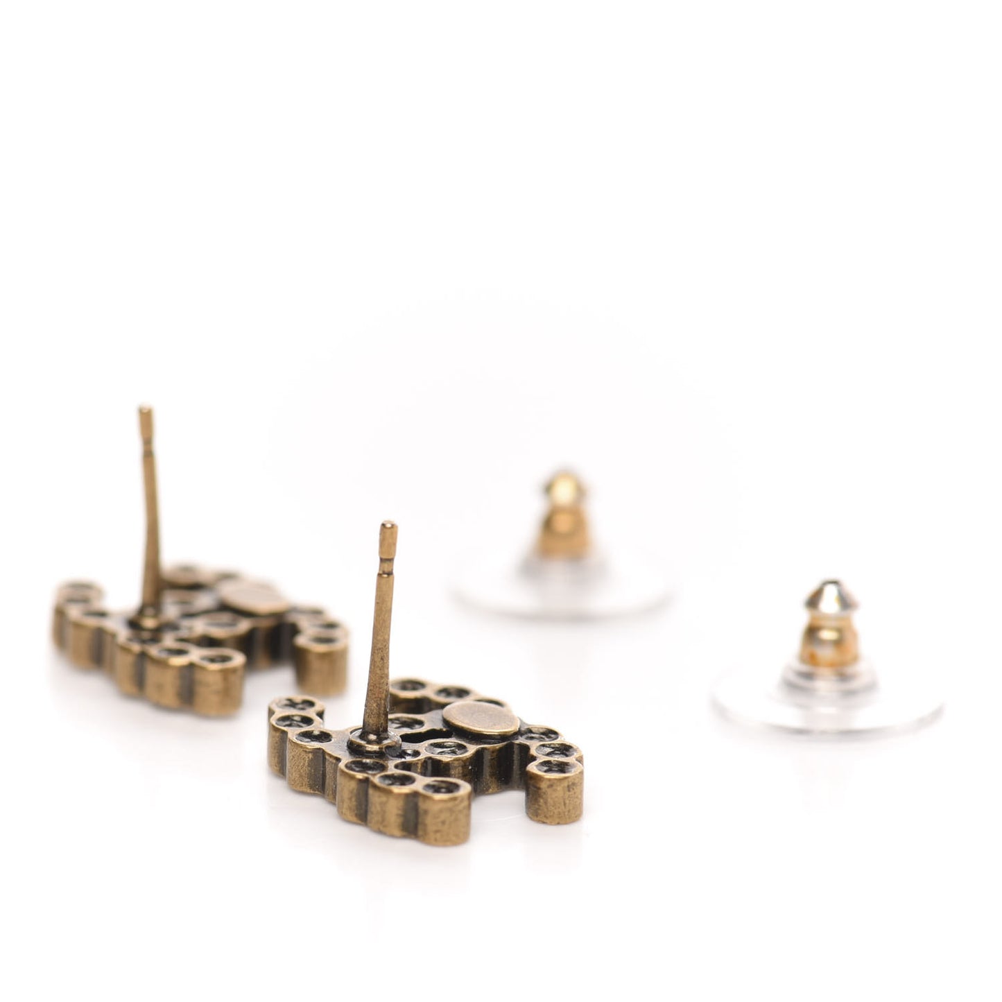 Crystal City Of Lights CC Earrings Gold