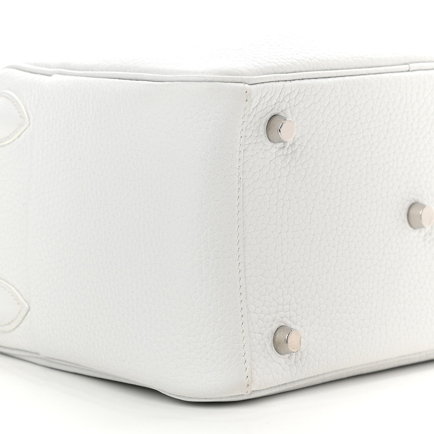 Hermes Taurillon Clemence Lindy 26 White 8 of 9