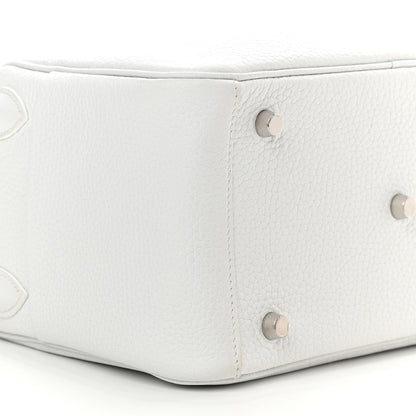Hermes Taurillon Clemence Lindy 26 White 8 of 9