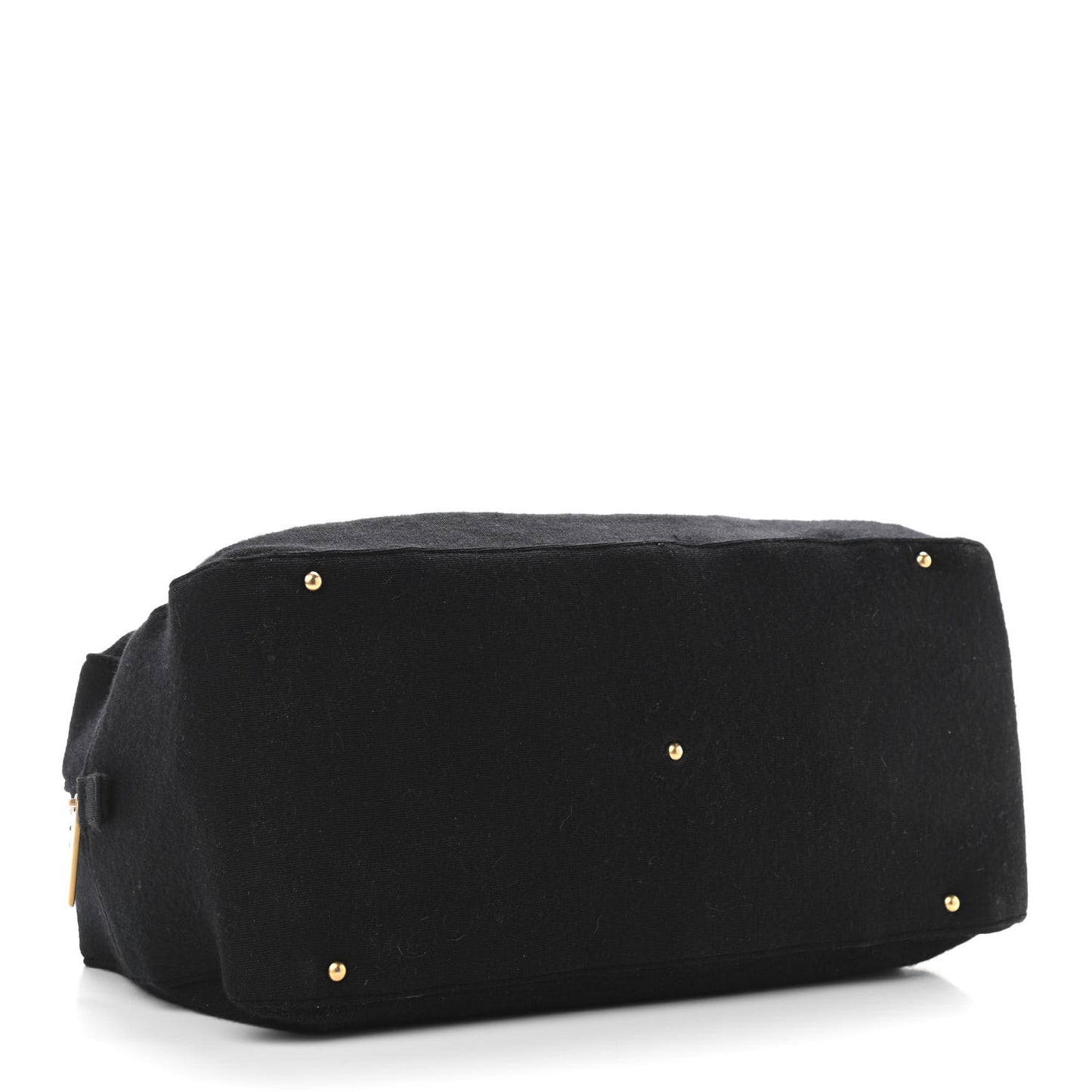 Jersey Square Quilted Bowler Black