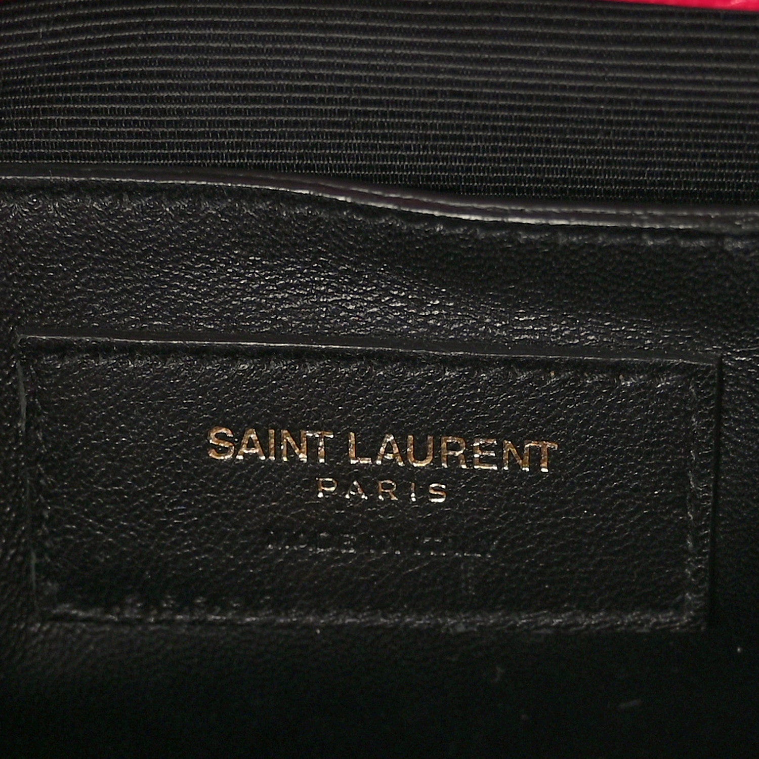 Saint Laurent Grain De Poudre Medium Monogram Kate Satchel Lipstick Fuchsia 7 of 10