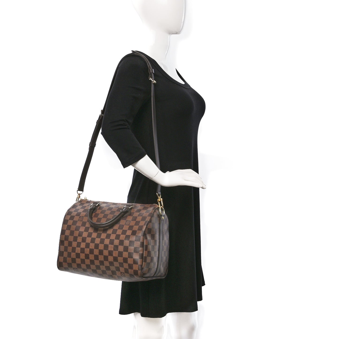 Damier Ebene Speedy Bandouliere 30
