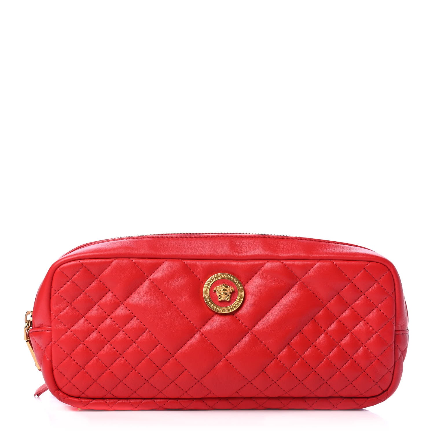Versace Nappa Barocco Quilted Vanitas Medea Belt Bag Red 1 of 4